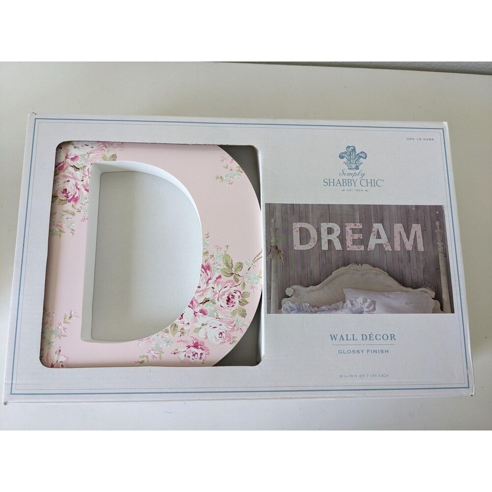 Simply Shabby Dream Pink Chic Wall Decor Chic Letters Cottage Core Princess Boho